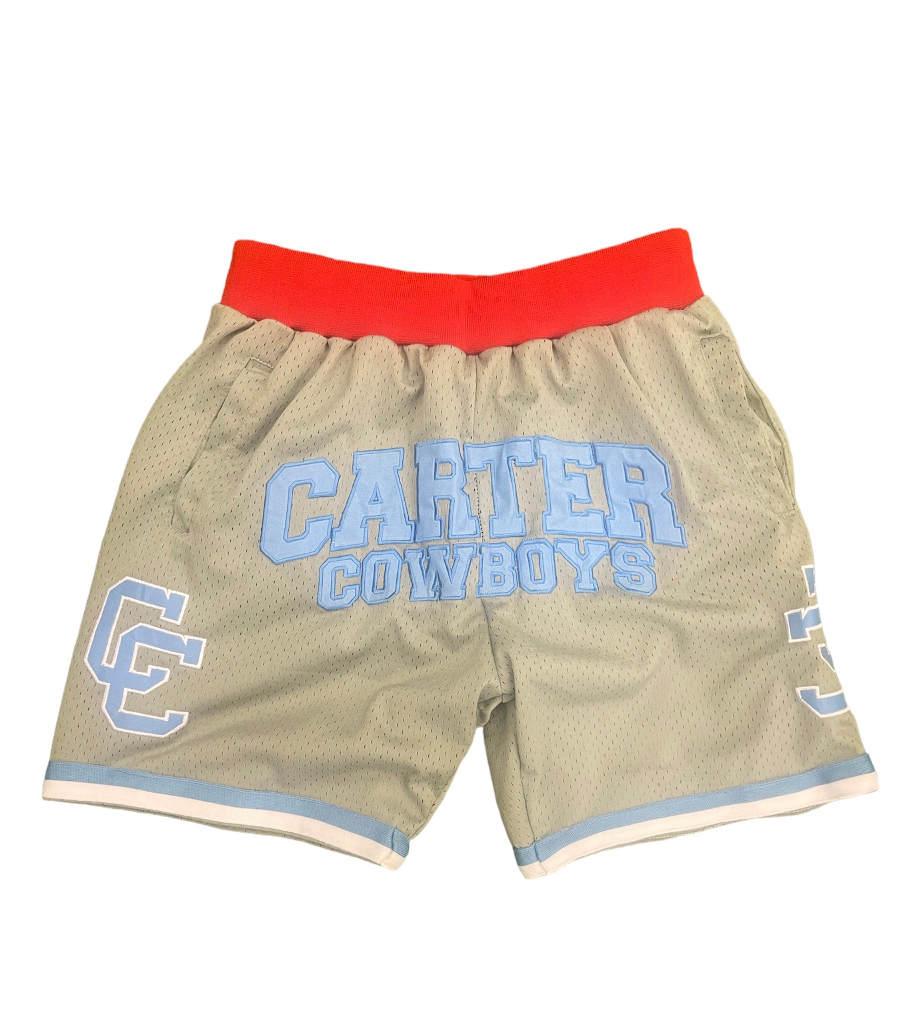 Dallas Carter Basketball Shorts Grey