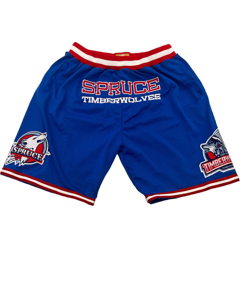 SPRUCE TIMBERWOLVES BASKETBALL SHORTS