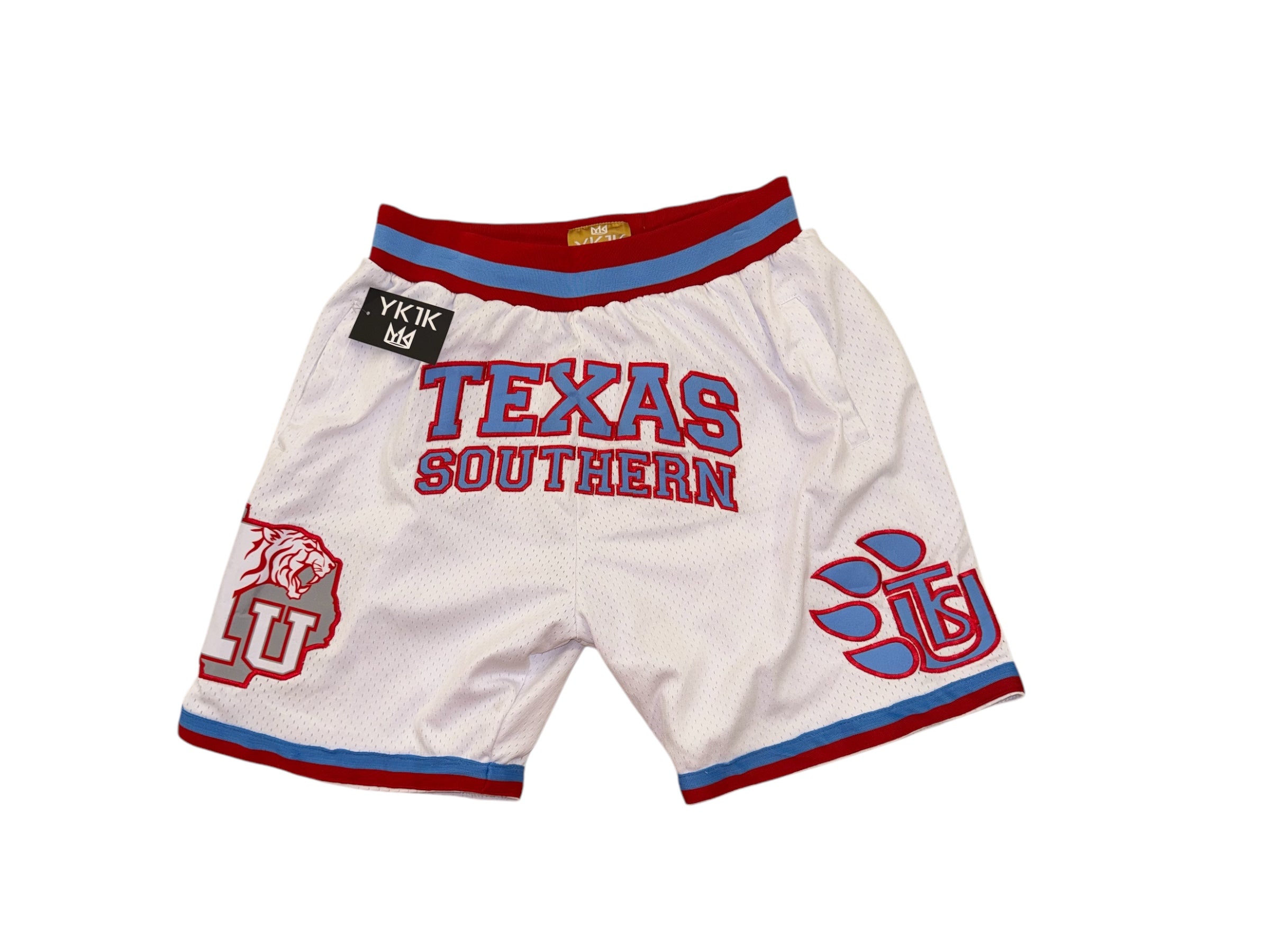 Texas Southern BASKETBALL SHORTS WHITE /BABY BLUE