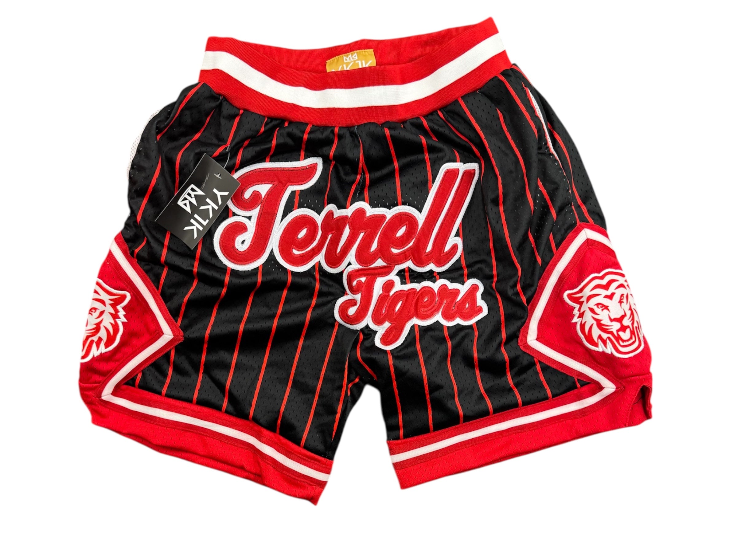 TERRELL TIGERS BLACK/RED PINSTRIPES