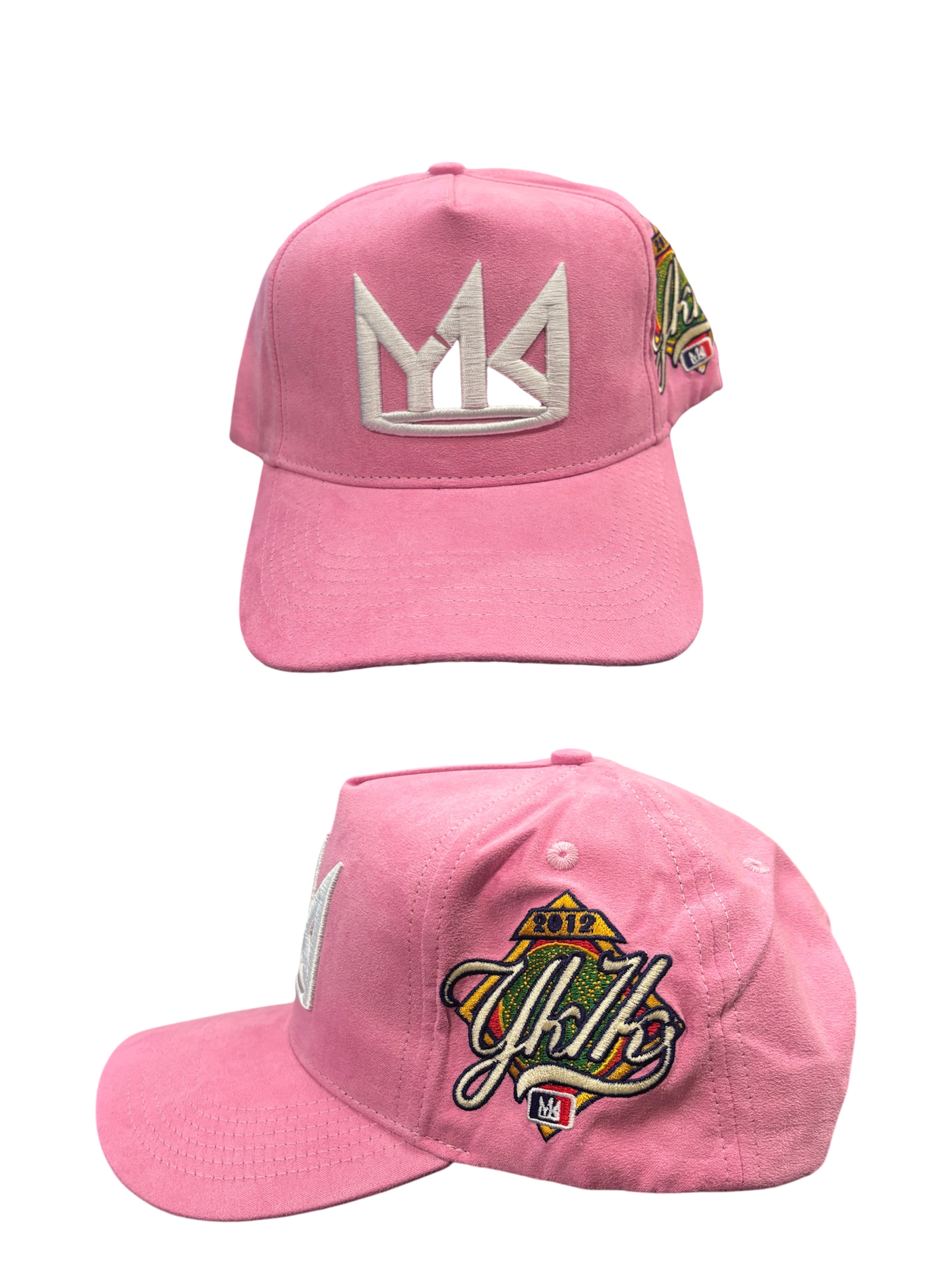 YK1K Crown Logo PINK Hat Suede