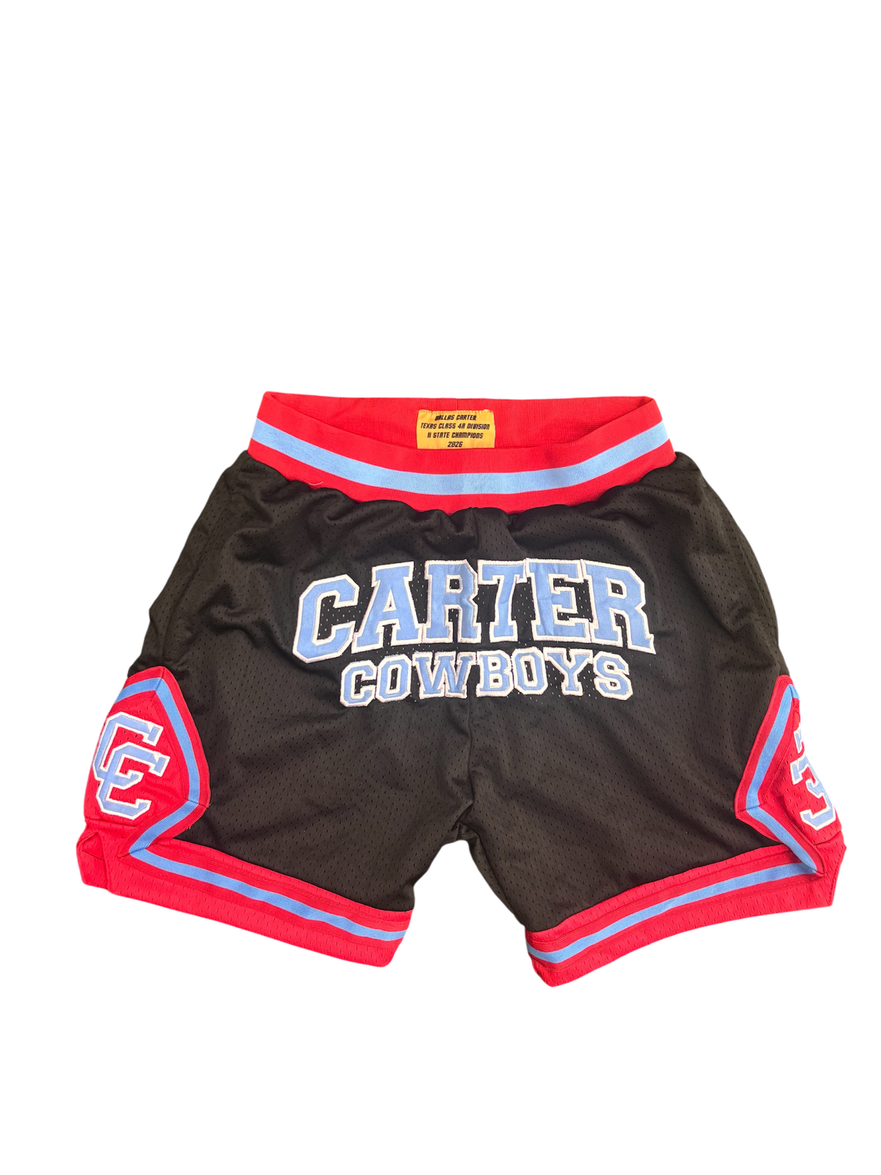 Dallas Carter Basketball Shorts Black 2026 2.0