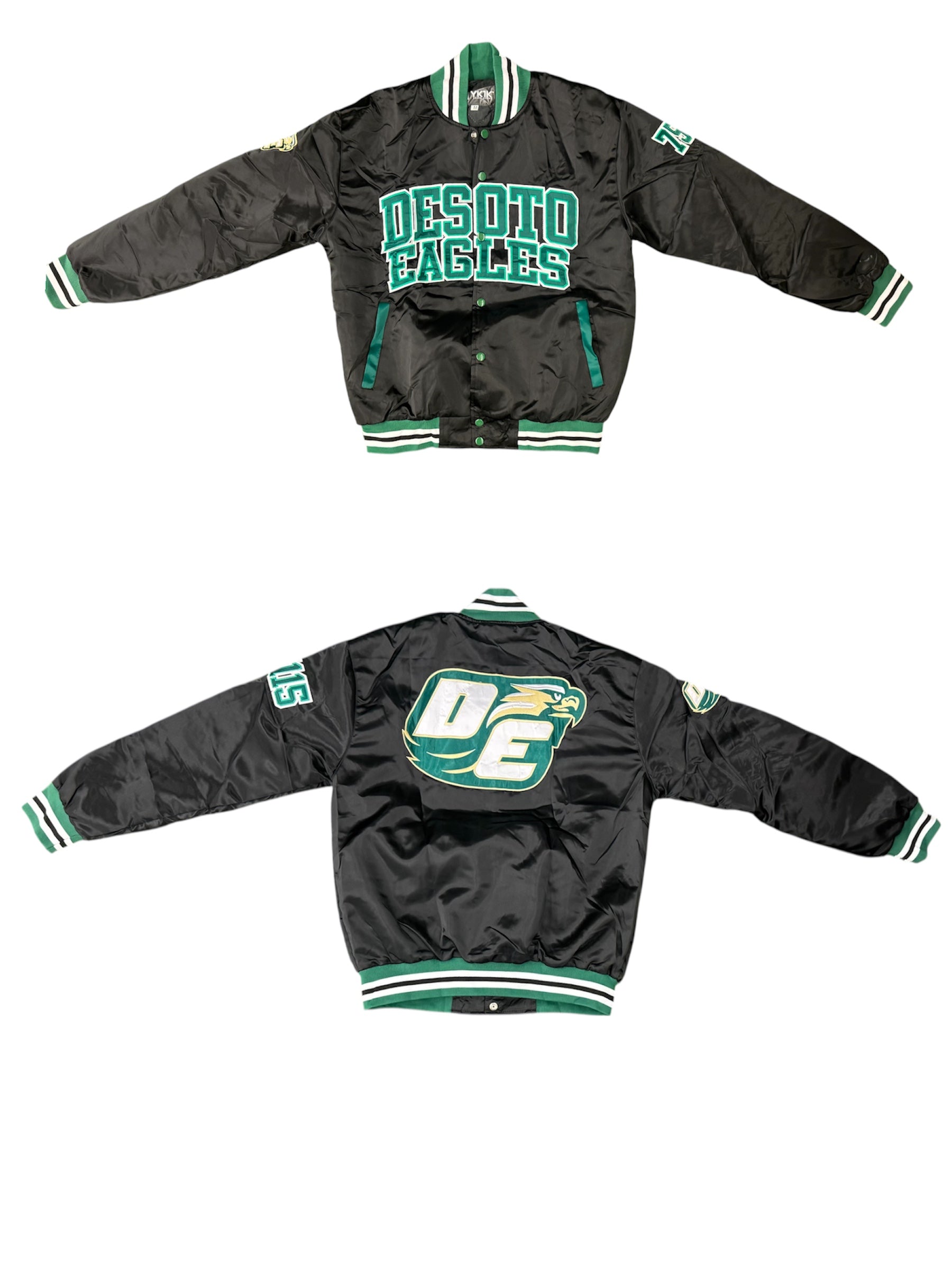 DESOTO YK1K SATIN VARSITY JACKET