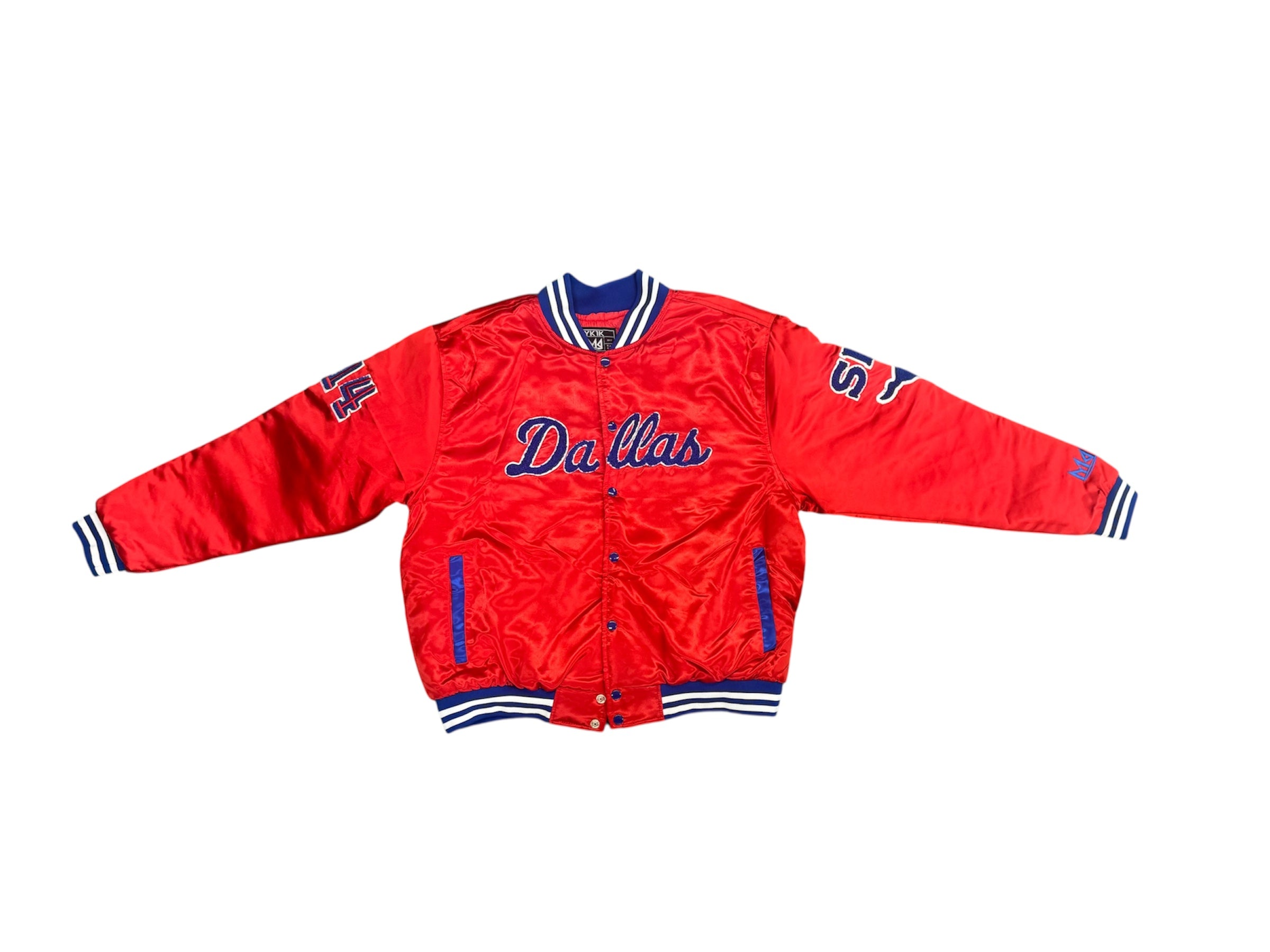 Smu/ YK1K SATIN VARSITY JACKET Red 2.0
