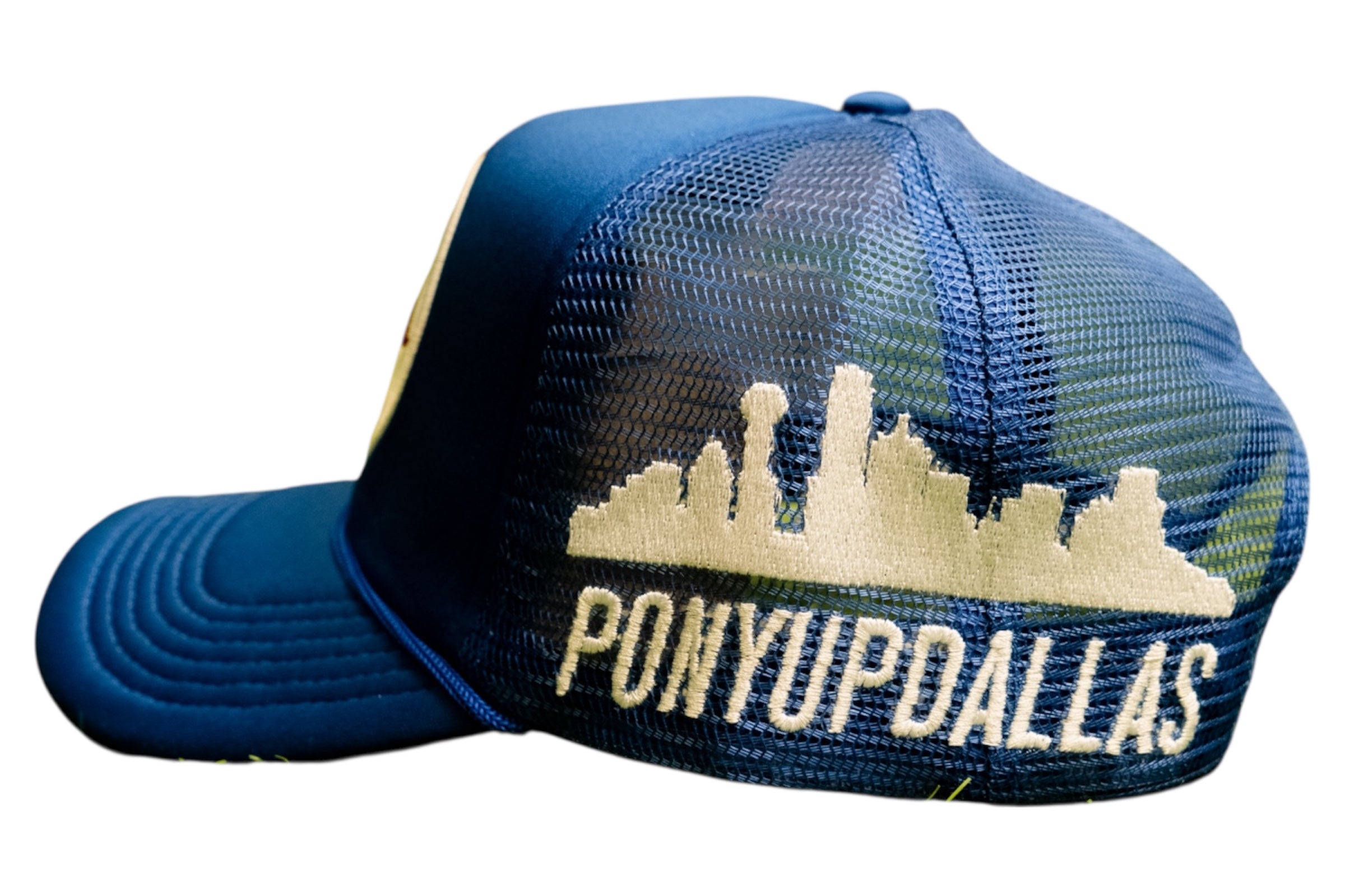 SMU Triple D Trucker Hat Blue