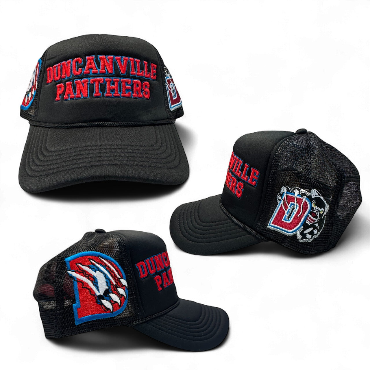 DUNCANVILLE HIGHSCHOOL TRUCKER HATS BLACK