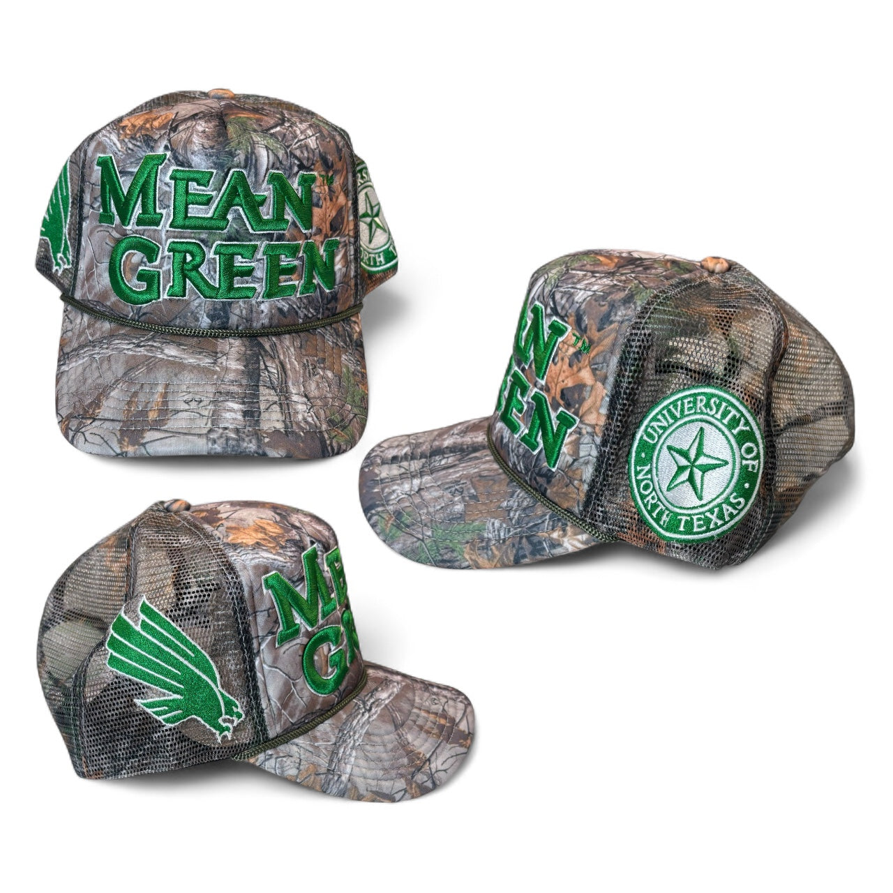 North TEXAS UNIVERSITY TRUCKER HAT Camo