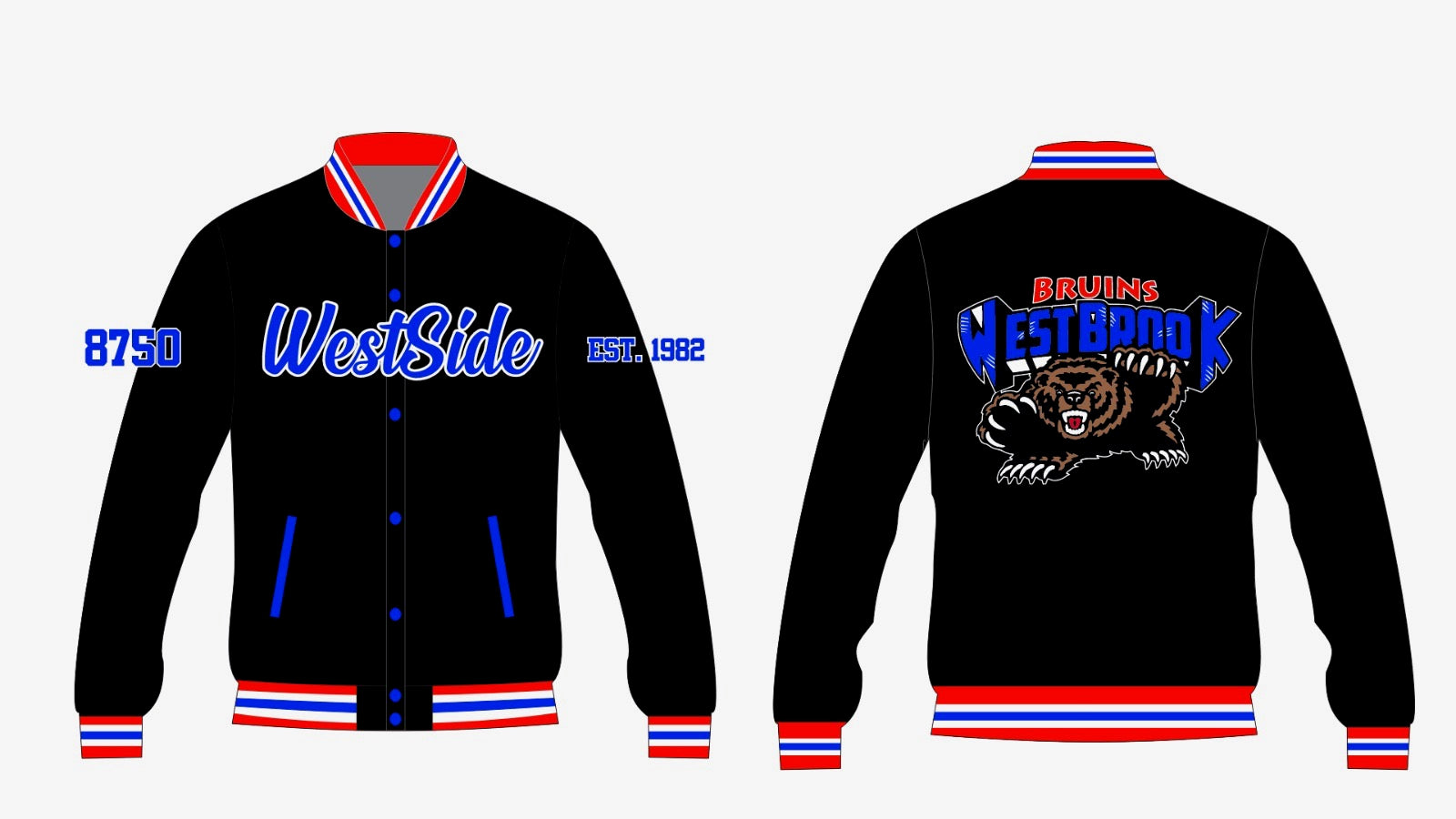 Westbrook YK1K SATIN VARSITY JACKET
