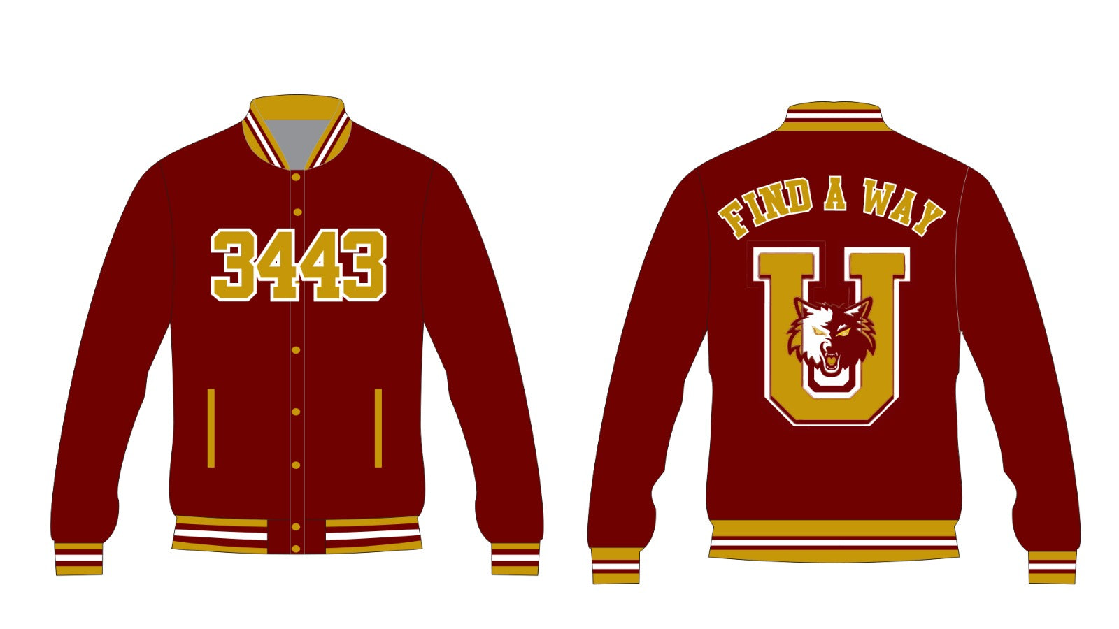 BEAUMONT UNITED YK1K SATIN VARSITY JACKET PRE-ORDER