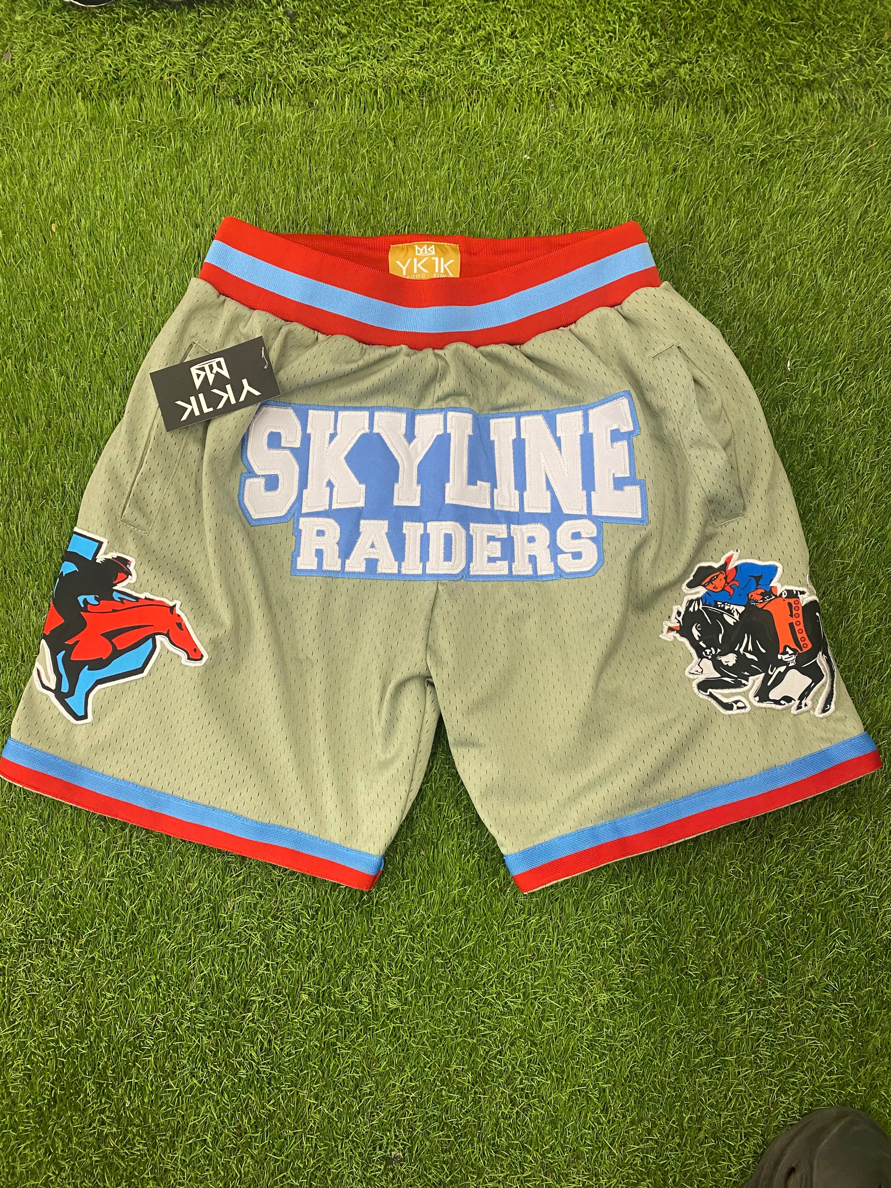 DALLAS SKYLINE BASKETBALL SHORTS GREY 2024 PRE-ORDER