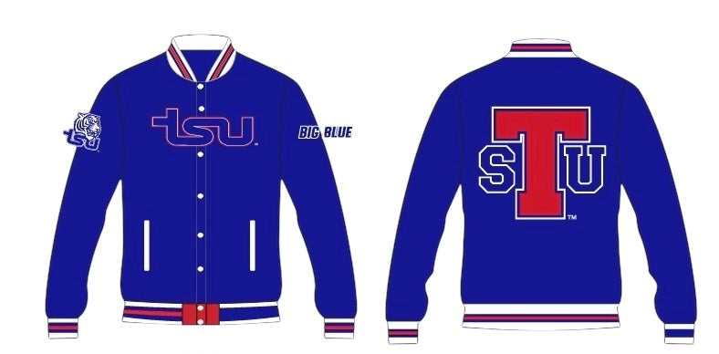 TSU YK1K SATIN VARSITY JACKET PRE-ORDER BLUE