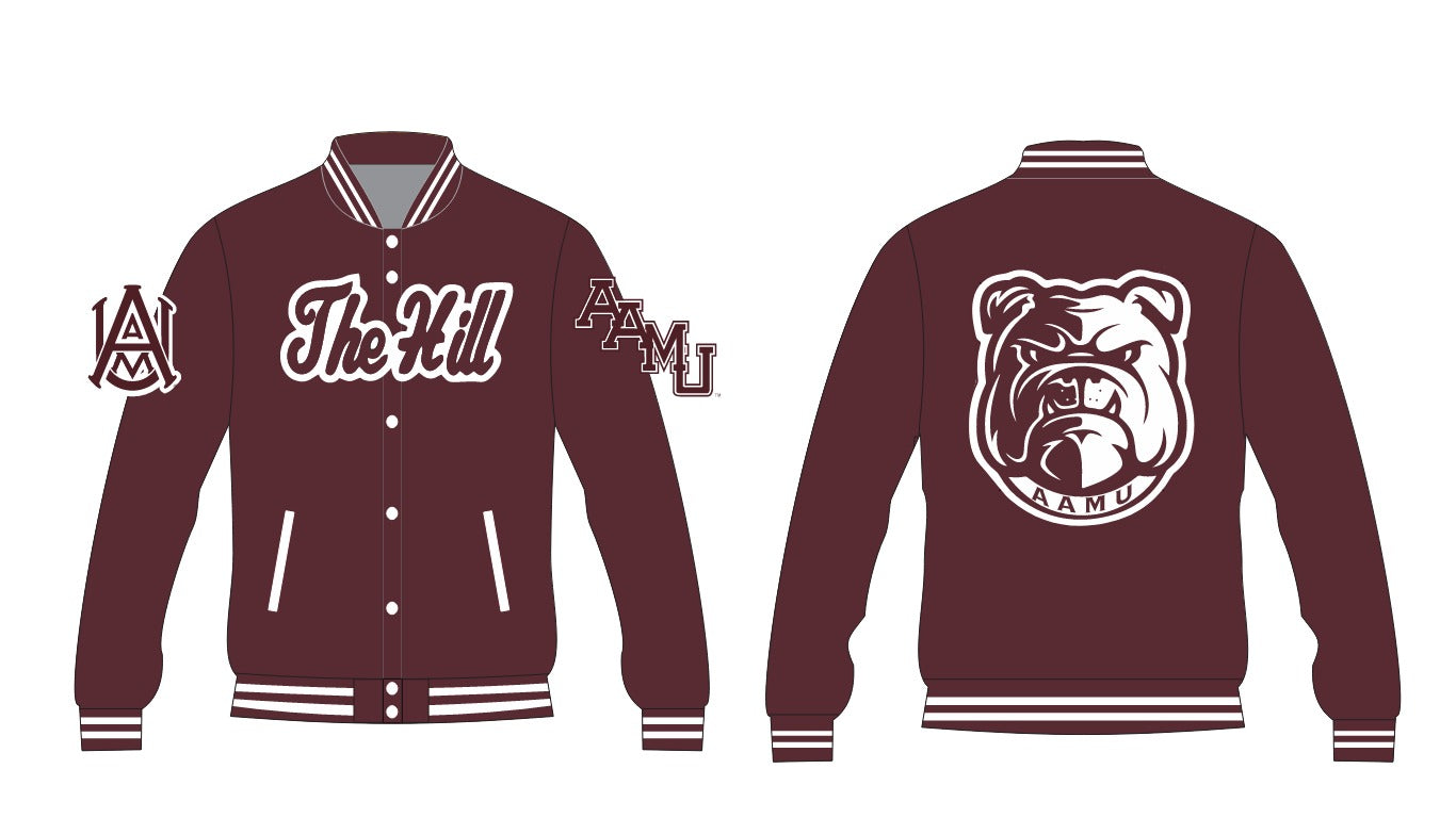 AAMU  YK1K SATIN VARSITY JACKET