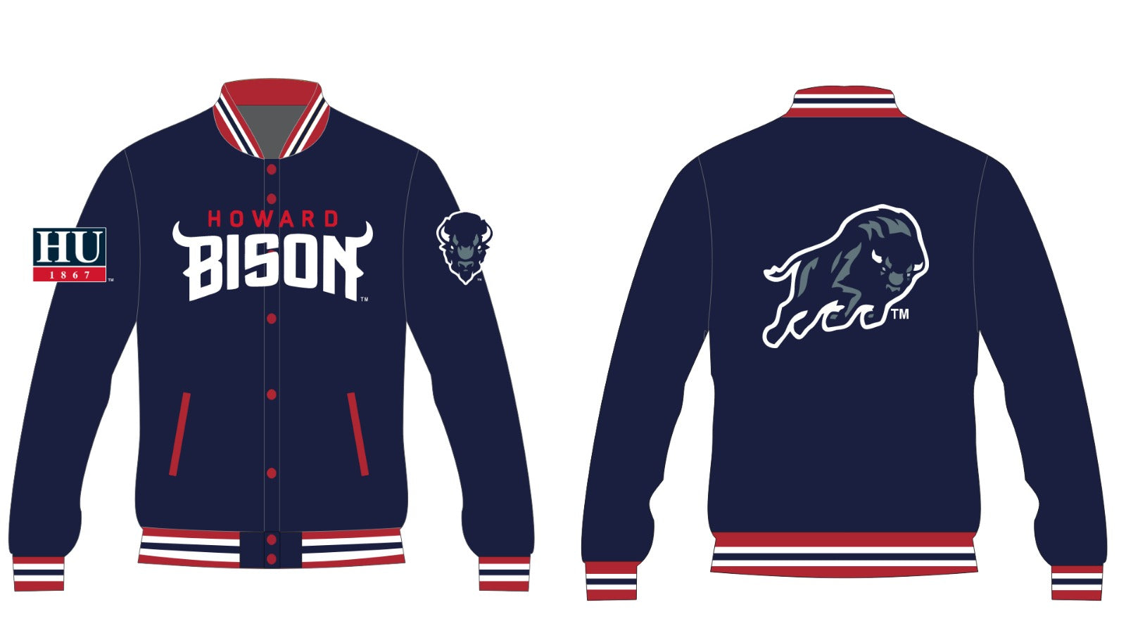 HOWARD YK1K SATIN VARSITY JACKET PRE-ORDER NAVY
