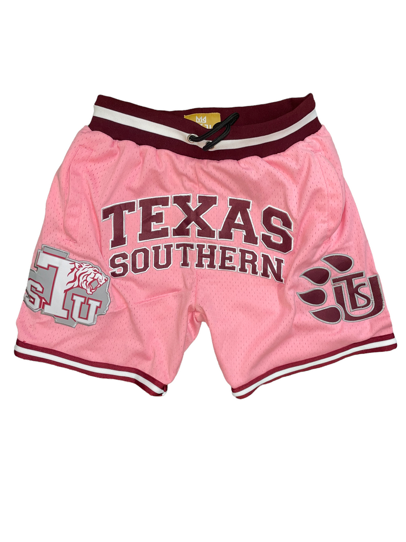 Texas southern BASKETBALL SHORTS PINK