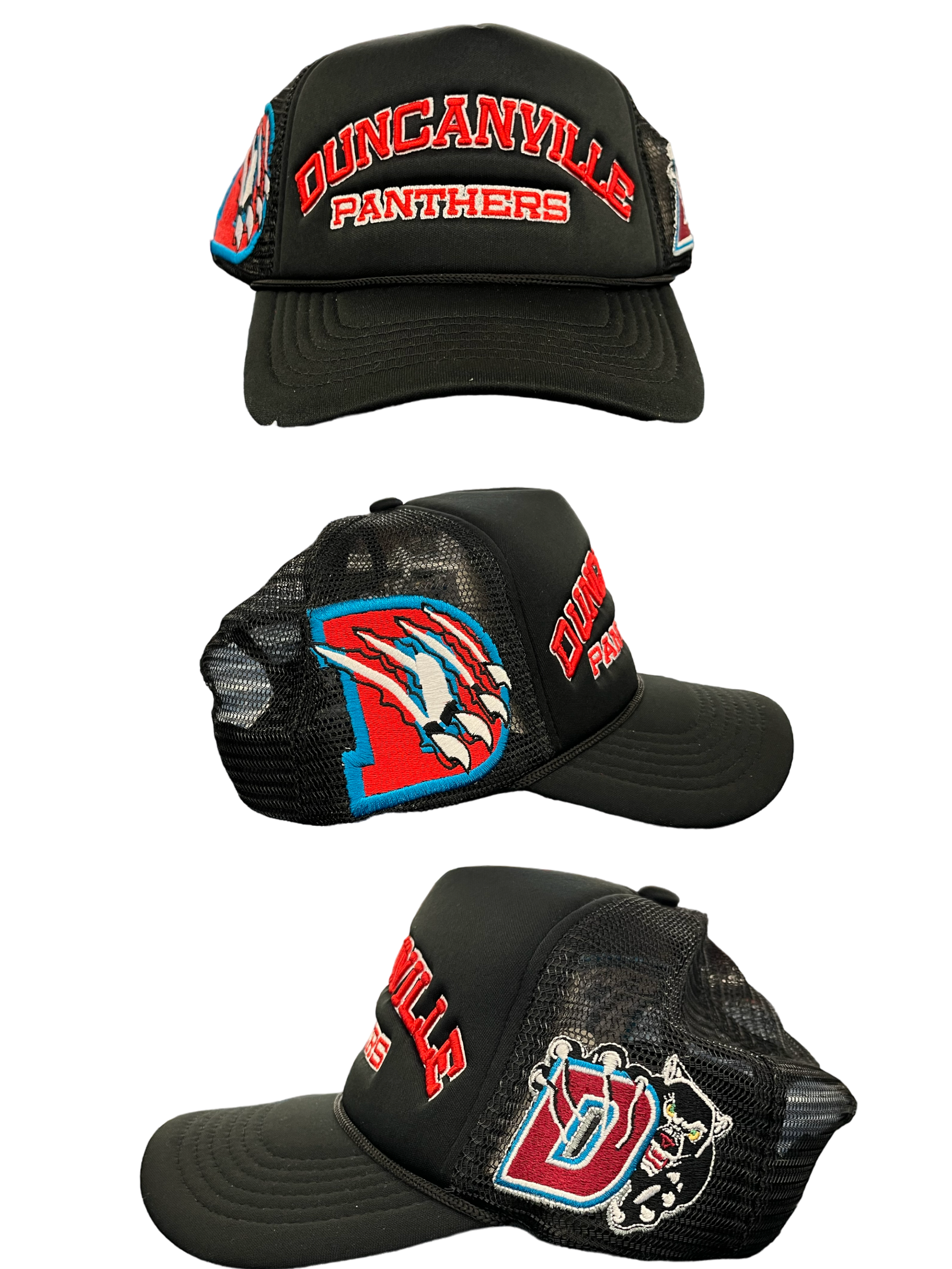 DUNCANVILLE HIGHSCHOOL TRUCKER HATS BLACK