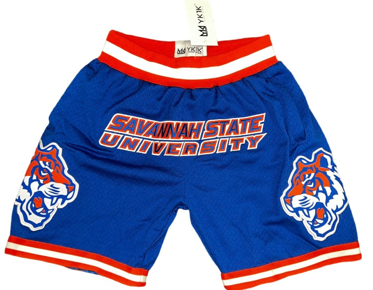 SAVANNAH STATE UNIVERSITY BASKETBALL SHORTS BLUE