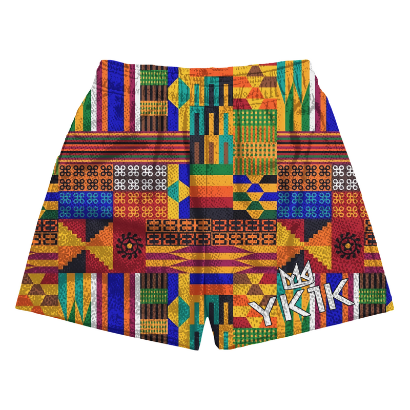 King Daddy Basketball Shorts Juneteenth AFRICAN FABRIC 1