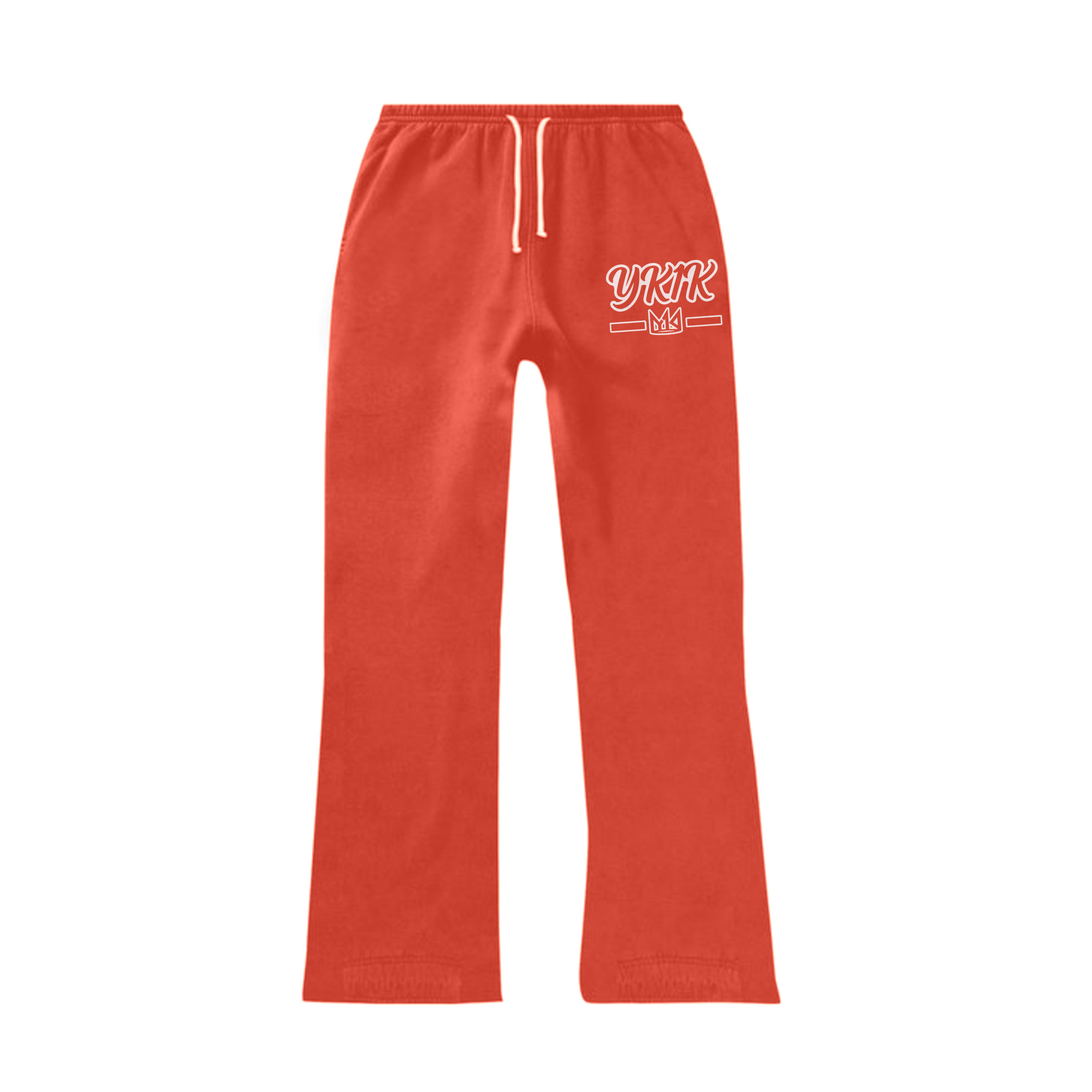YK1K STACKED SWEAT PANTS RED