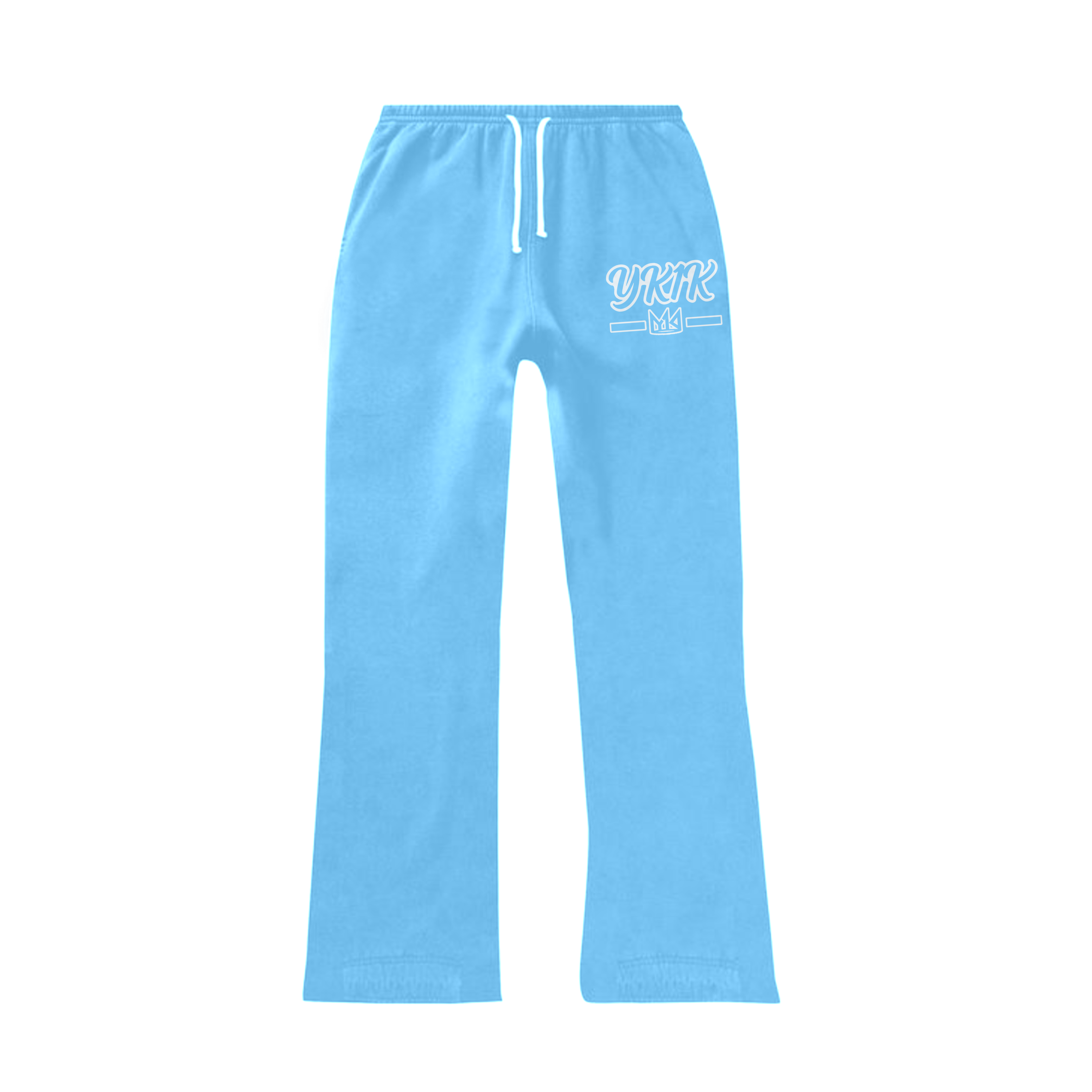 YK1K STACKED SWEAT PANTS BABY BLUE