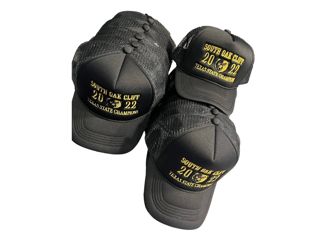 SOUTH OAK CLIFF HIGH SCHOOL TRUCKER HATS BLACK 2022