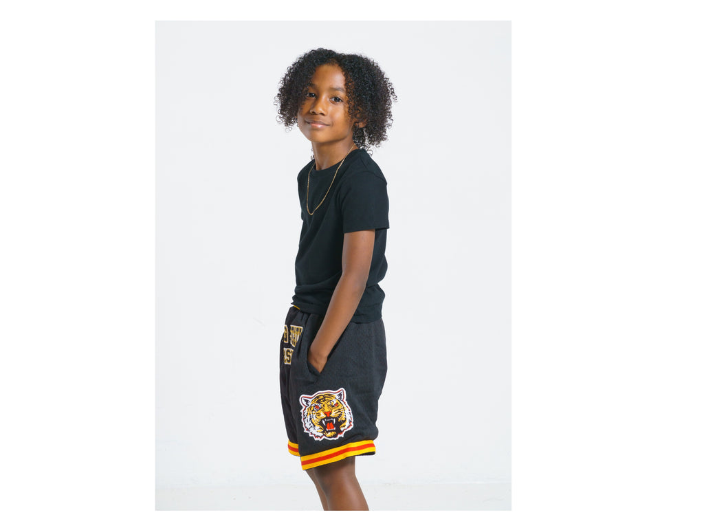 GRAMBLING STATE BASKETBALL SHORTS BLACK CHILDREN
