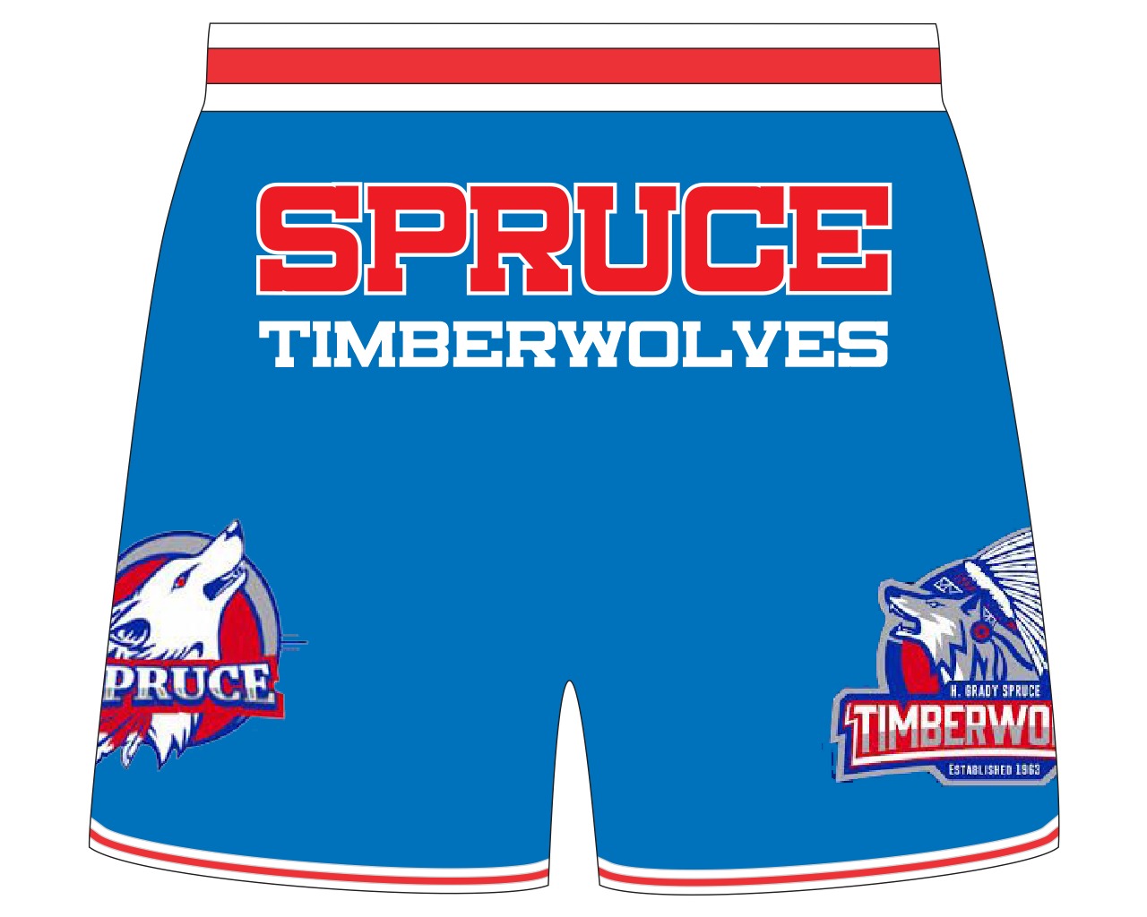 SPRUCE HIGH SCHOOL BASKETBALL SHORTS PRE-ORDER