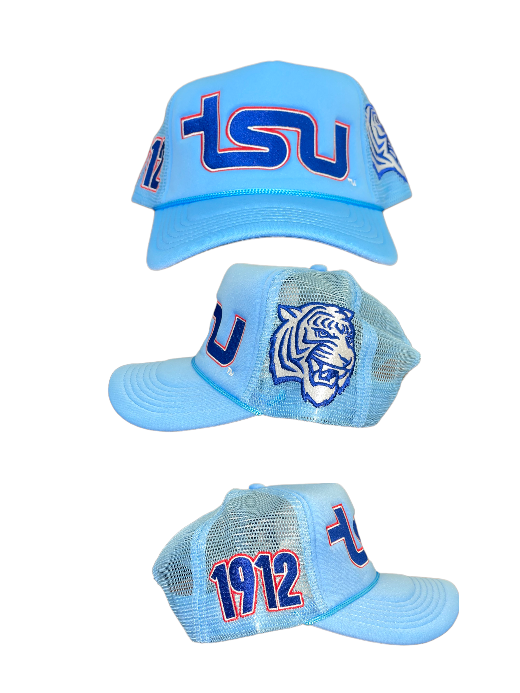 TSU TRUCKER HAT BABY BLUE