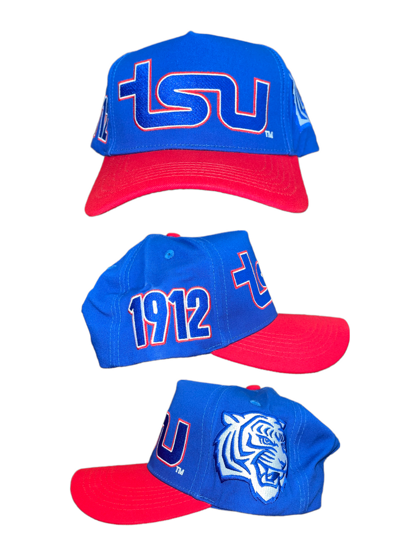 TSU HAT BLUE RED BRIM