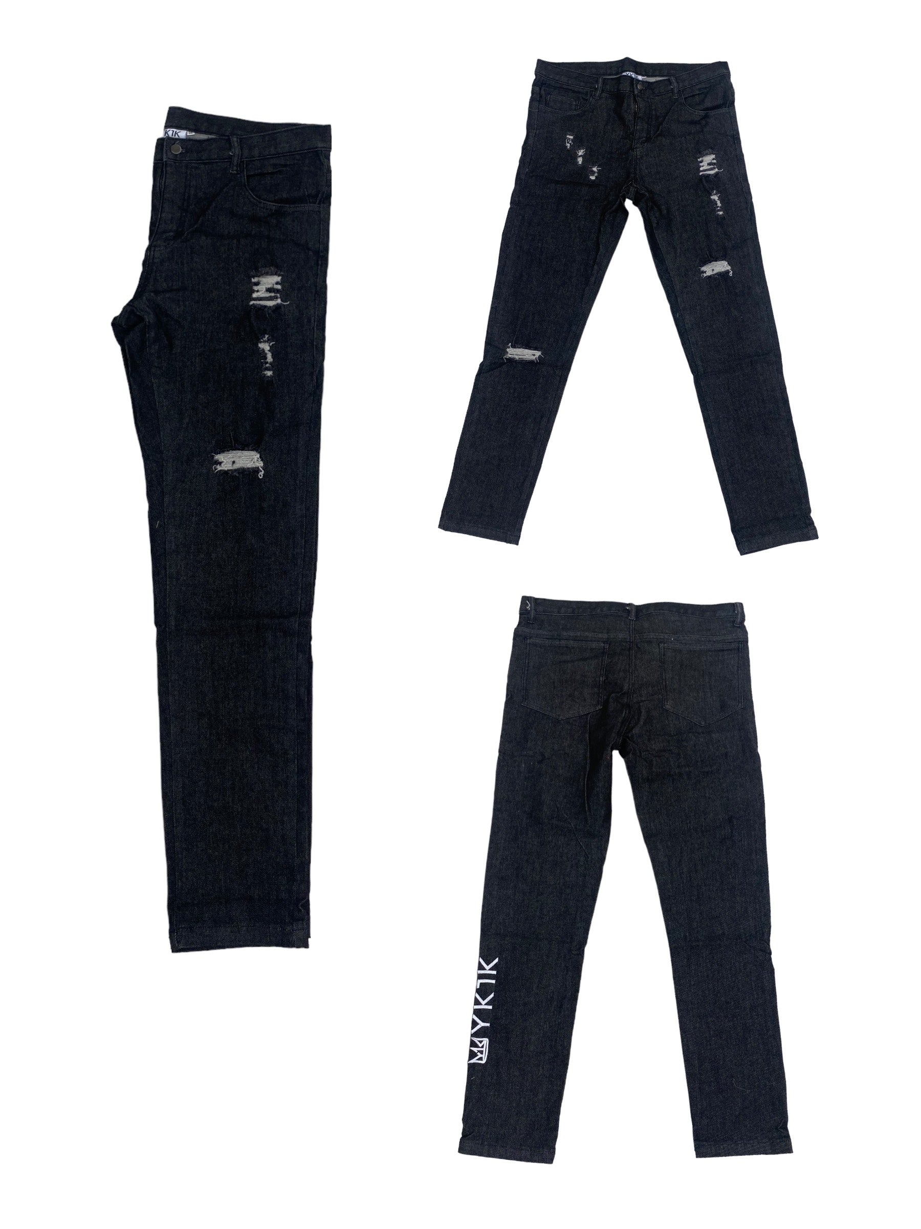 YK1K  JEANS -  BLACK