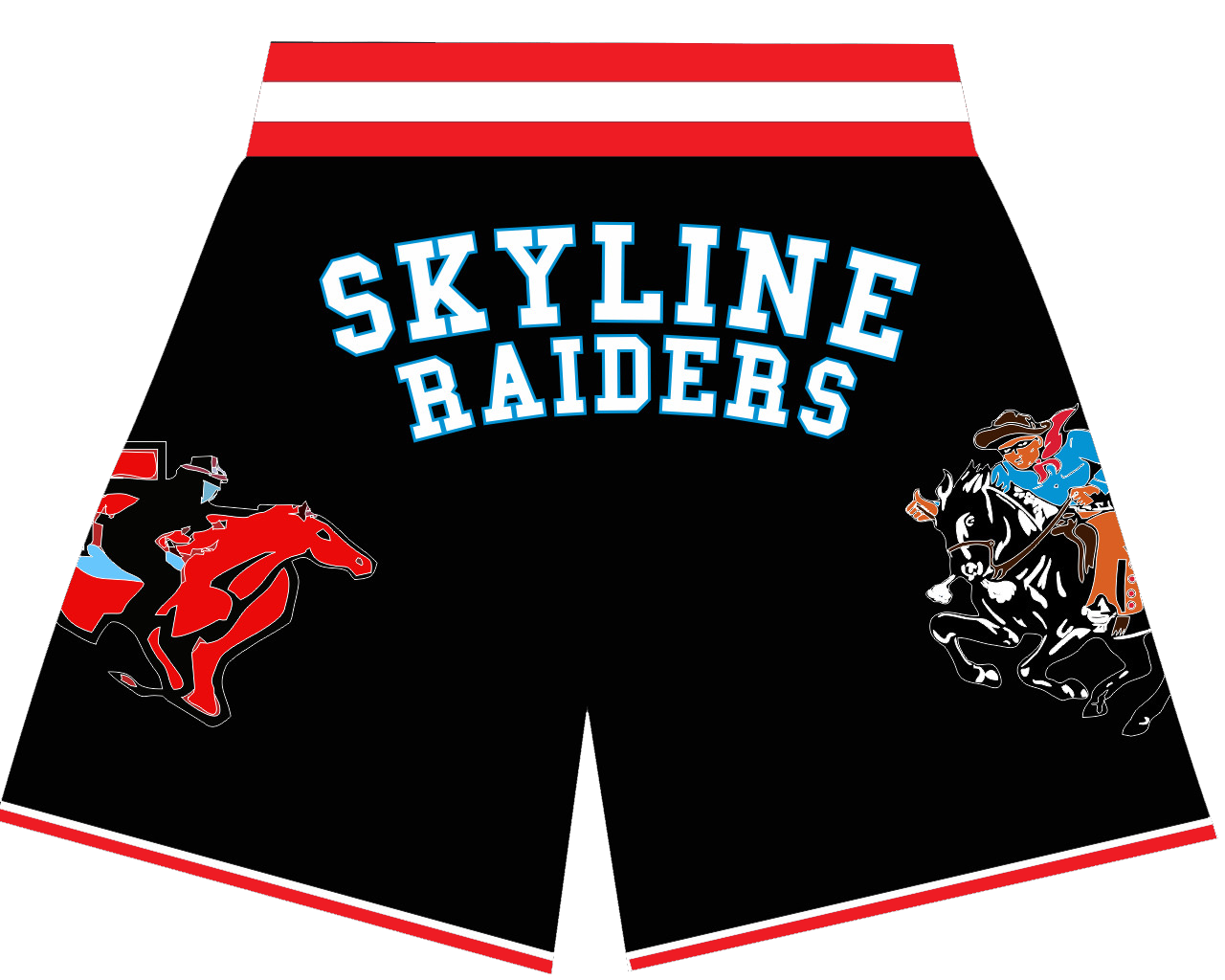 DALLAS SKYLINE BASKETBALL SHORTS BLACK PRE-ORDER