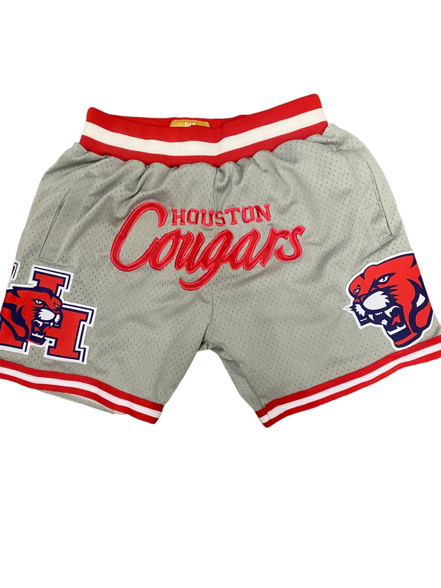 UNIVERSITY OF HOUSTON BASKETBALL SHORTS GREY