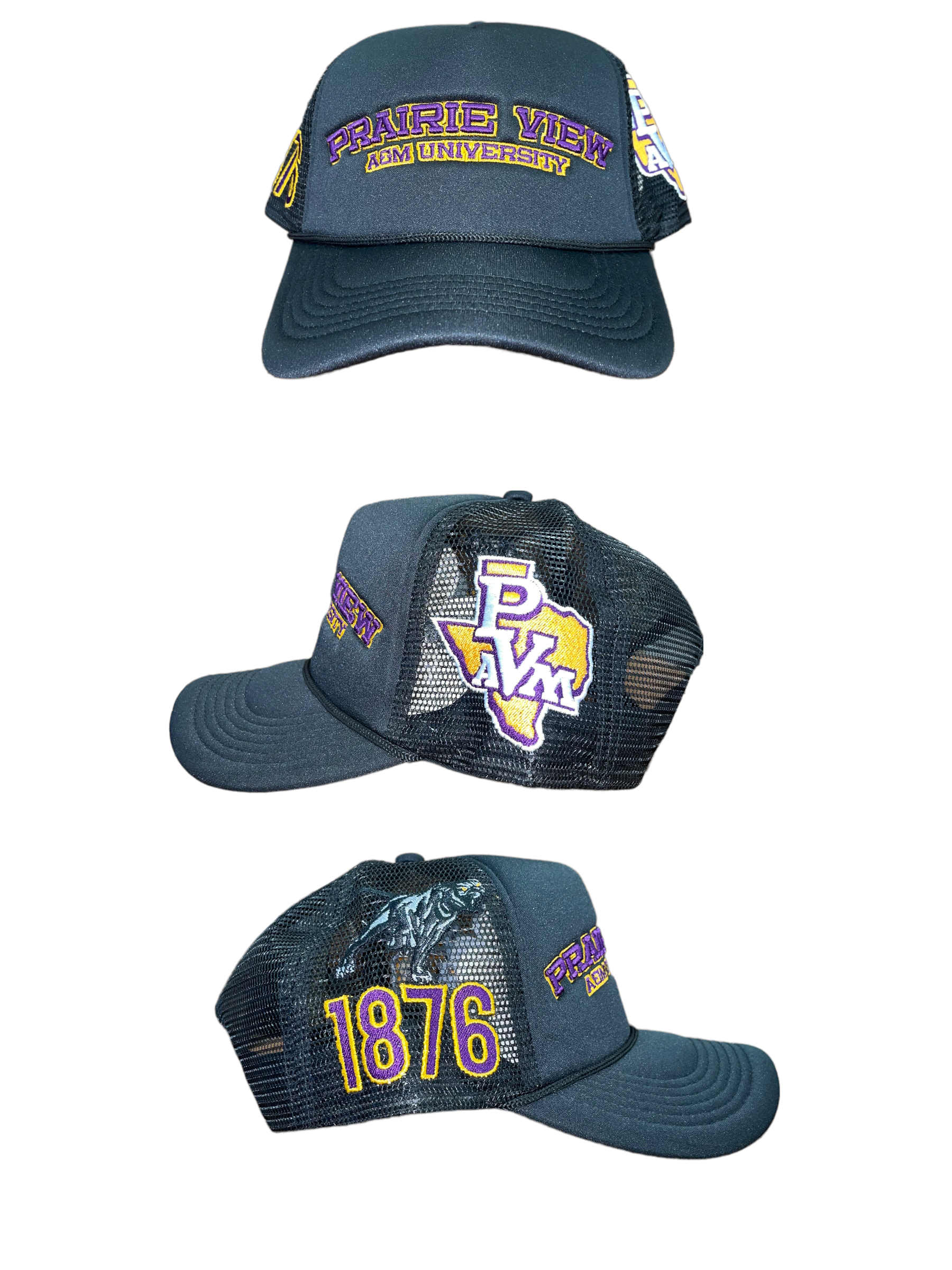 PVAMU TRUCKER HATS BLACK